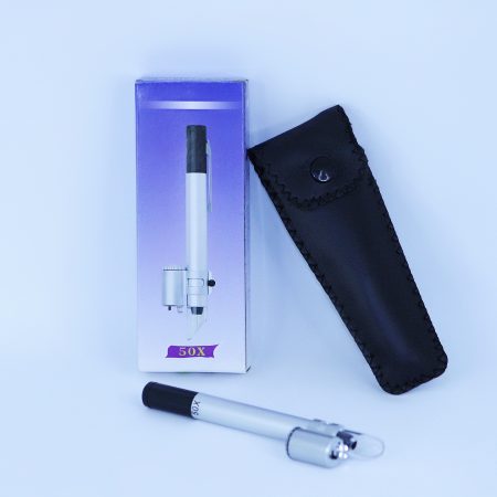 Lupa Microscópica 50x Tipo Lapicero con Luz