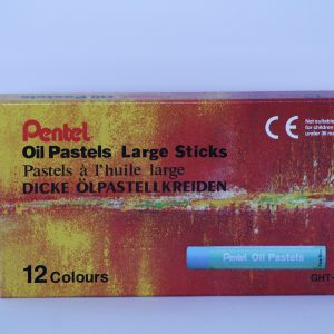 Colores Pasteles de Aceite Pentel – Caja de 12 Unidades