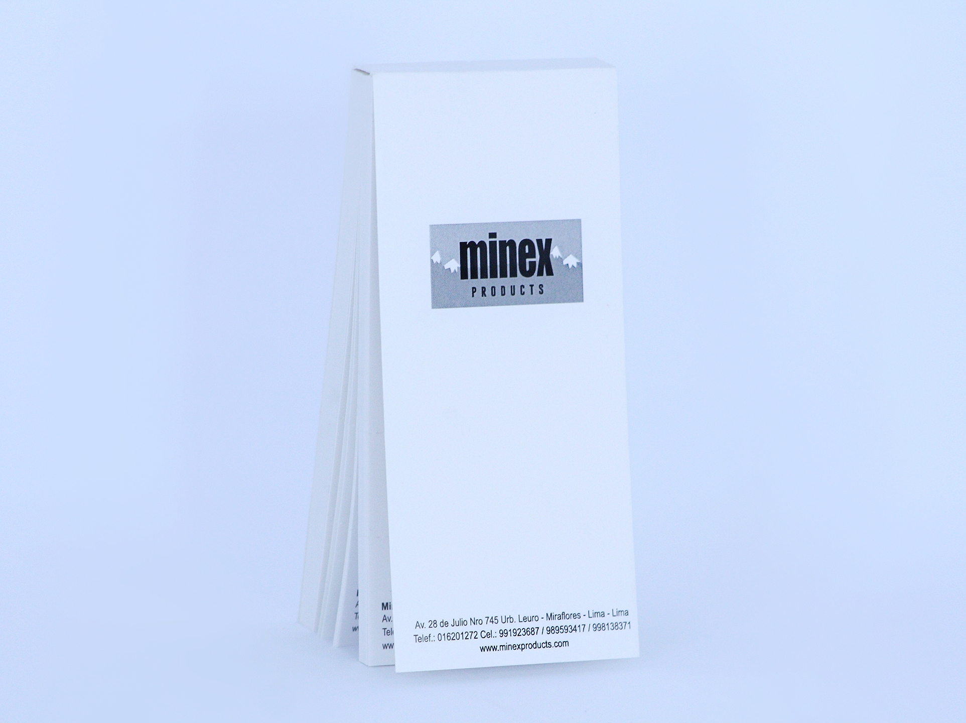 Talonario De Muestreo de Triple Numeracion Minex Products